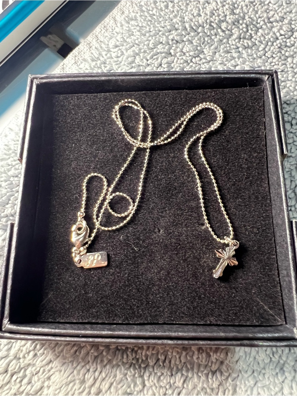 Lady Remington Child’s Delicate Silver Cross Pendant Necklace